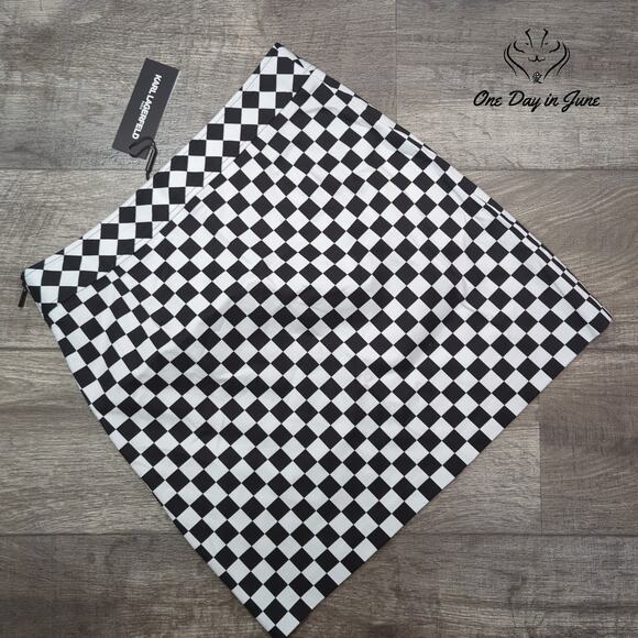 Karl Lagerfeld Checkered Mini Skirt Size S - Picture 5 of 5
